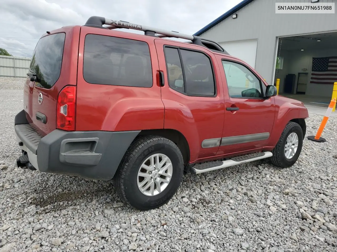 2015 Nissan Xterra X VIN: 5N1AN0NU7FN651988 Lot: 56578635