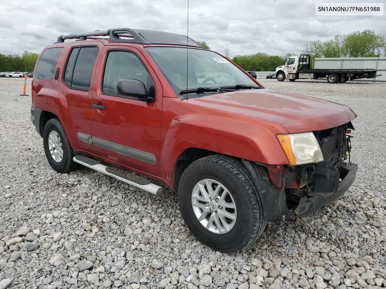 2015 Nissan Xterra X VIN: 5N1AN0NU7FN651988 Lot: 56578635