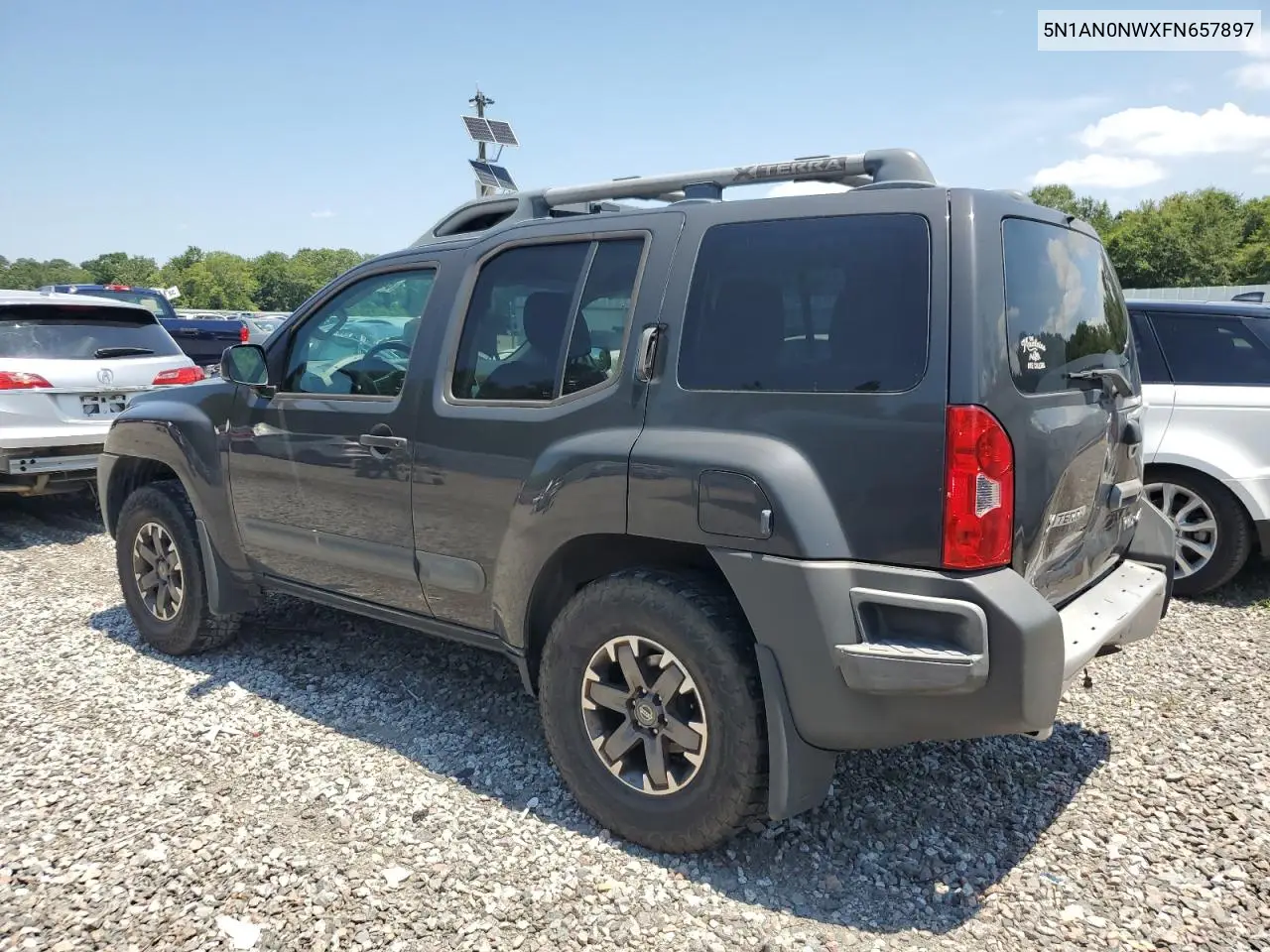 2015 Nissan Xterra X VIN: 5N1AN0NWXFN657897 Lot: 64659025
