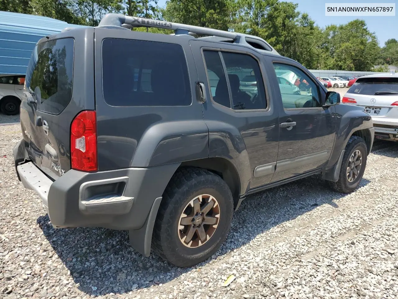 2015 Nissan Xterra X VIN: 5N1AN0NWXFN657897 Lot: 64659025