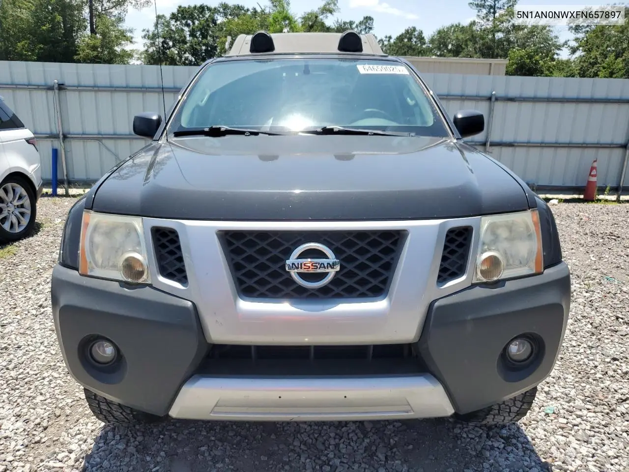 2015 Nissan Xterra X VIN: 5N1AN0NWXFN657897 Lot: 64659025