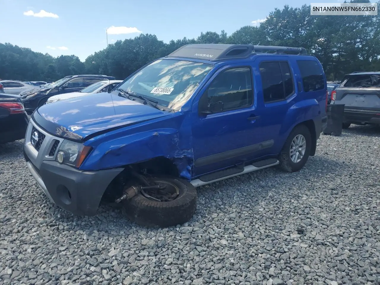 2015 Nissan Xterra X VIN: 5N1AN0NW5FN662330 Lot: 65738065