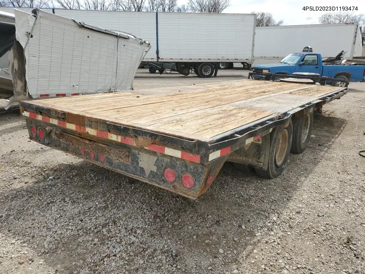 2013 Pj Equipment Trailer VIN: 4P5LD2023D1193474 Lot: 52382225