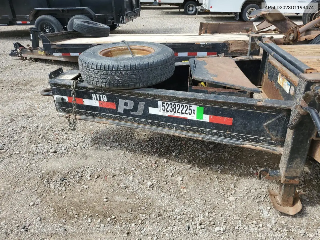 2013 Pj Equipment Trailer VIN: 4P5LD2023D1193474 Lot: 52382225