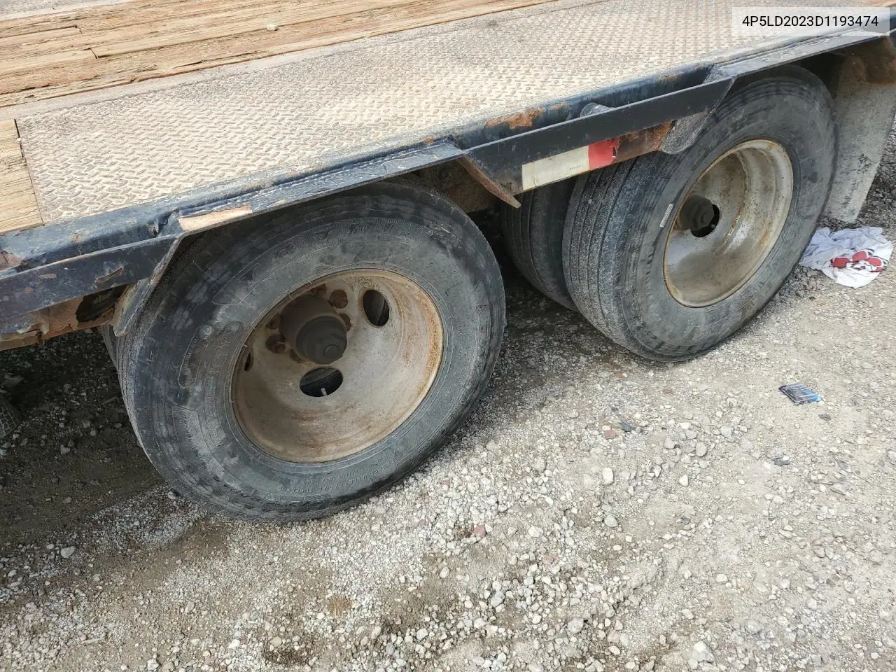 2013 Pj Equipment Trailer VIN: 4P5LD2023D1193474 Lot: 52382225
