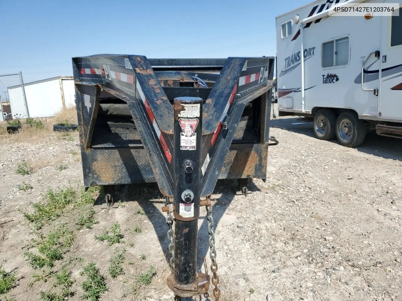 2014 Pj Trailer VIN: 4P5D71427E1203764 Lot: 61862495