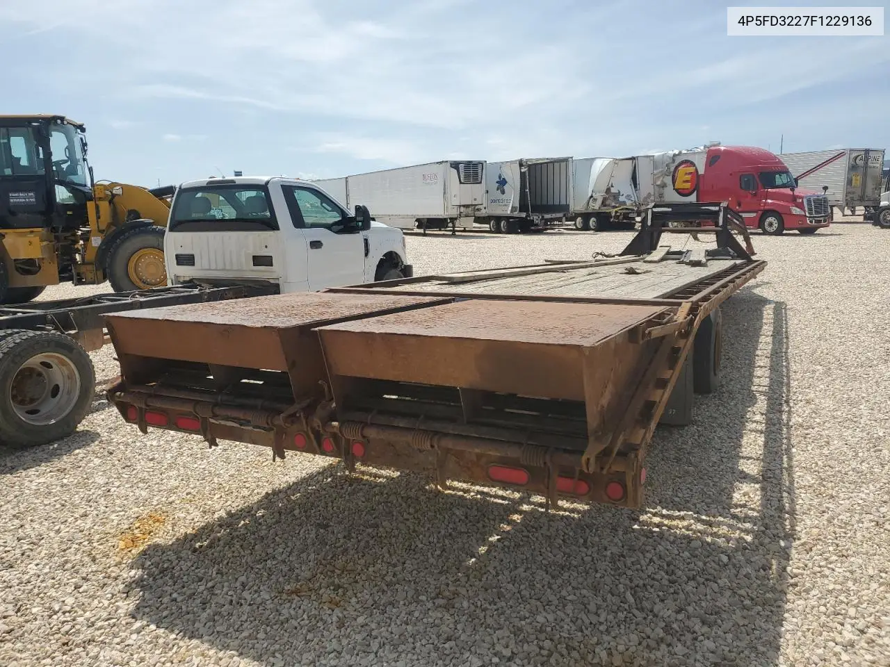 2015 Pj Equipment Trailer VIN: 4P5FD3227F1229136 Lot: 52347215