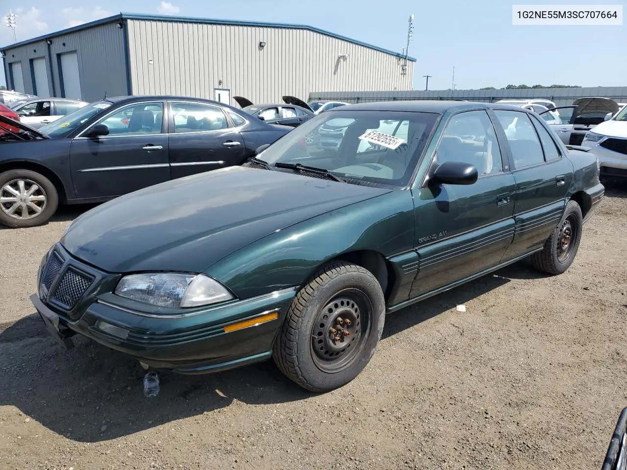 1995 Pontiac Grand Am Se VIN: 1G2NE55M3SC707664 Lot: 61292655