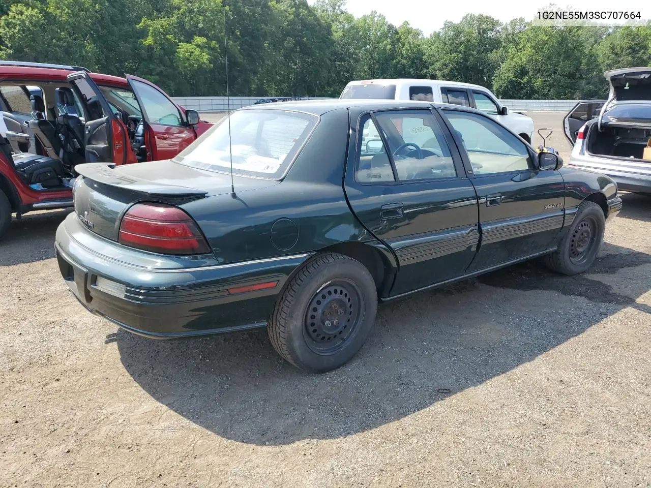 1995 Pontiac Grand Am Se VIN: 1G2NE55M3SC707664 Lot: 61292655