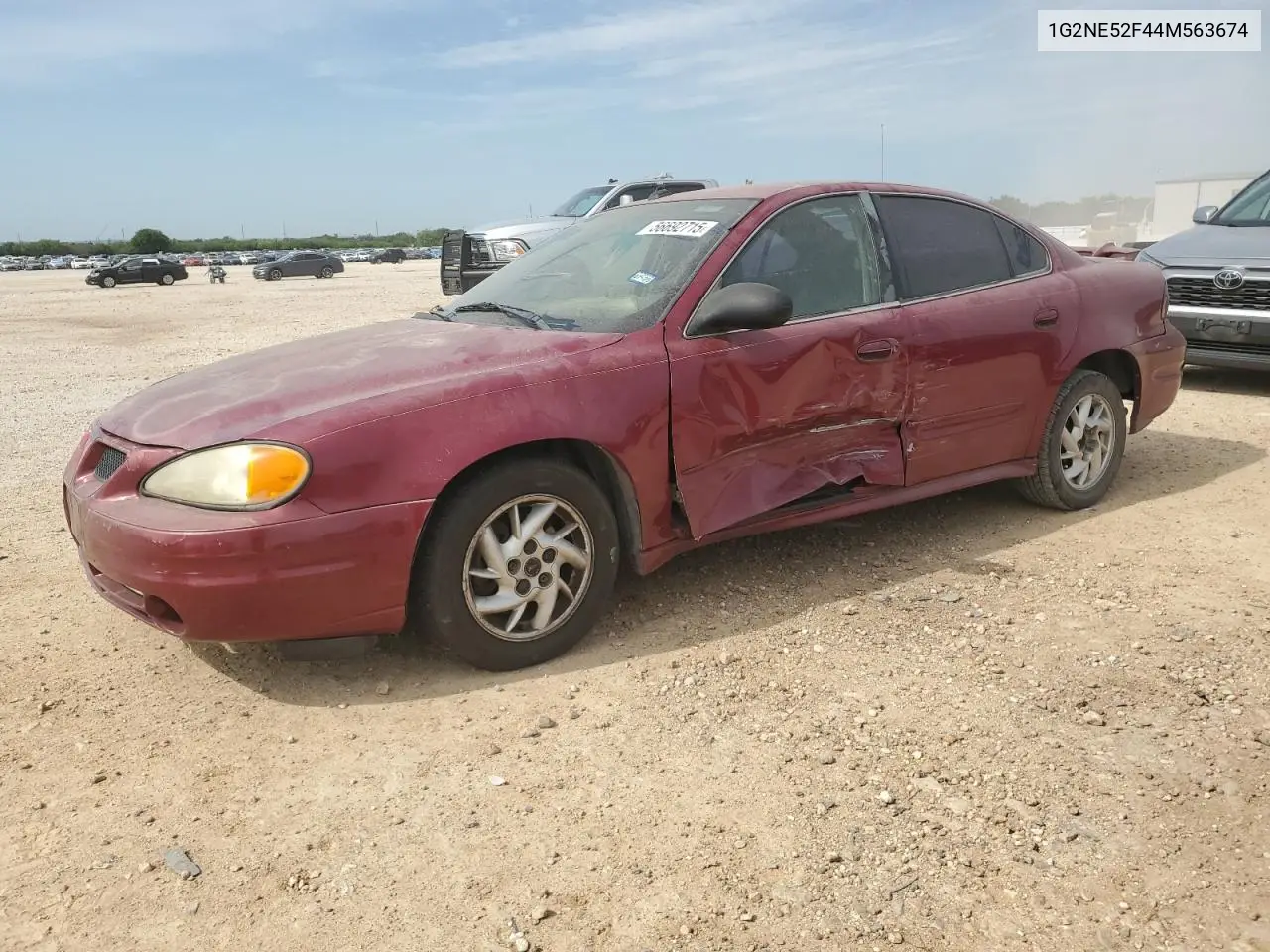 2004 Pontiac Grand Am Se VIN: 1G2NE52F44M563674 Lot: 56692715