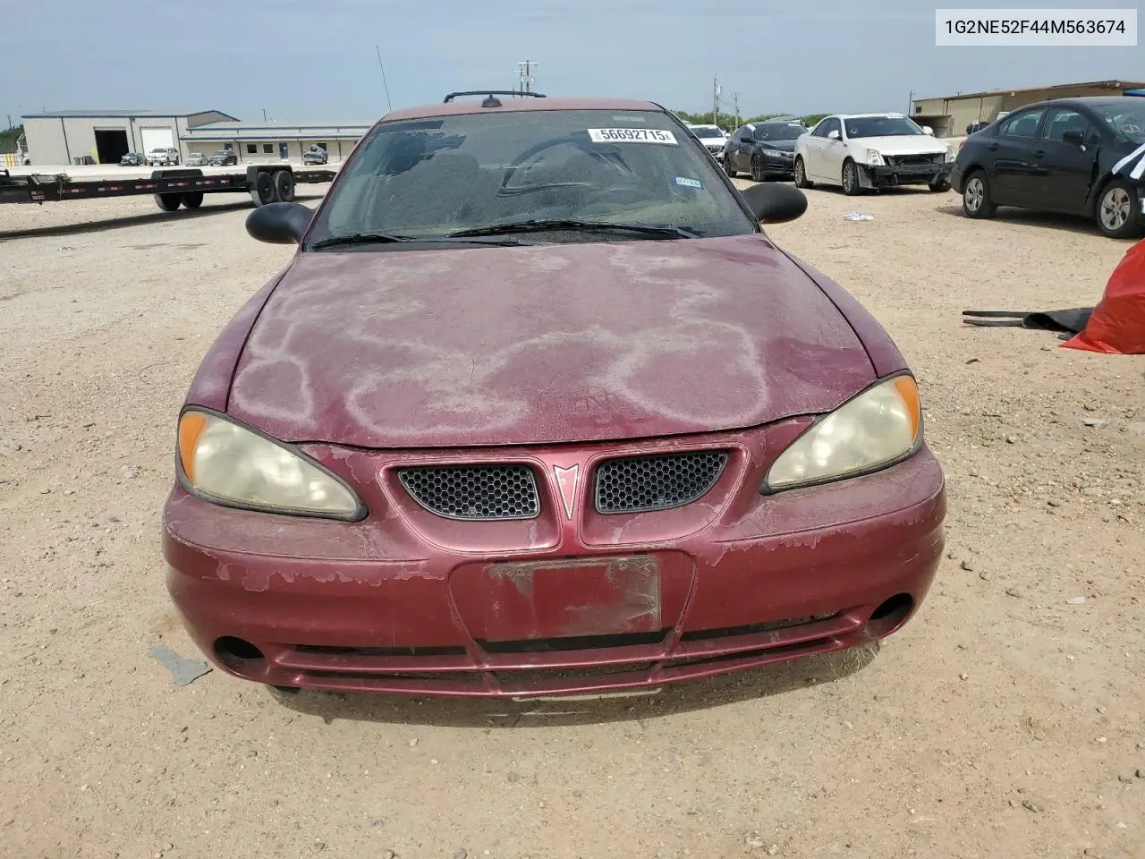 2004 Pontiac Grand Am Se VIN: 1G2NE52F44M563674 Lot: 56692715