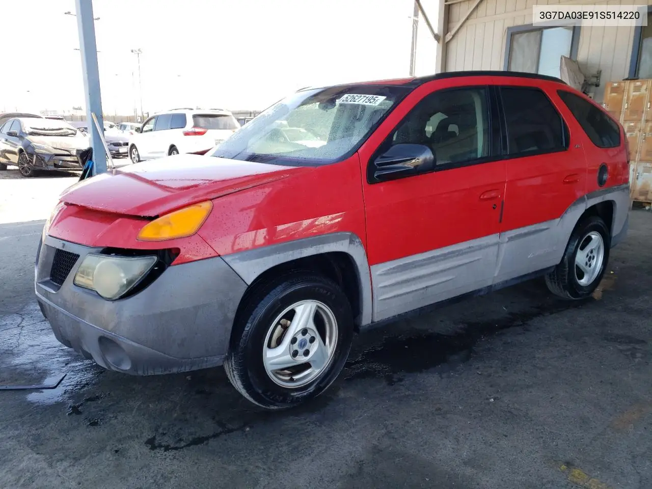 2001 Pontiac Aztek VIN: 3G7DA03E91S514220 Lot: 52627195
