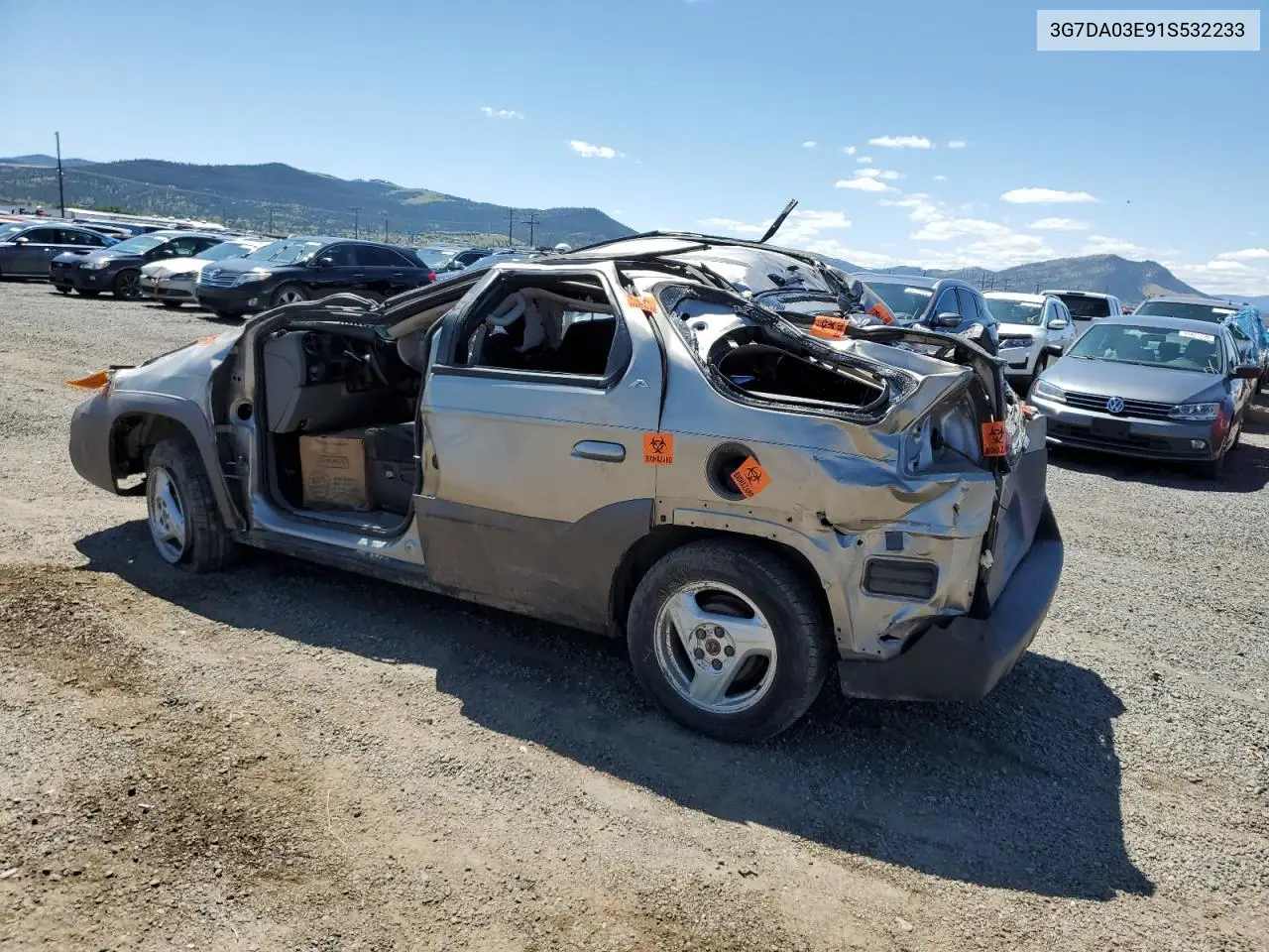 2001 Pontiac Aztek VIN: 3G7DA03E91S532233 Lot: 57128595