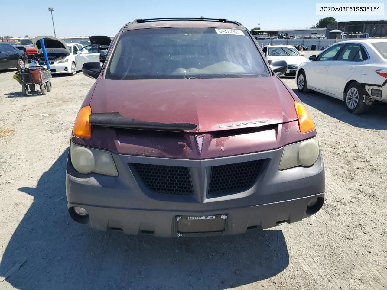 2001 Pontiac Aztek VIN: 3G7DA03E61S535154 Lot: 64873595