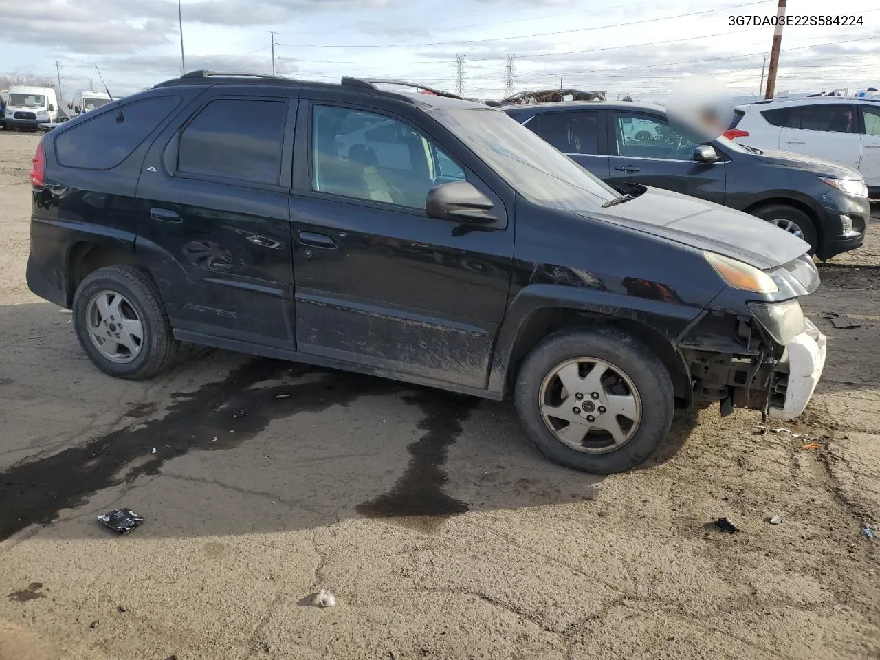 2002 Pontiac Aztek VIN: 3G7DA03E22S584224 Lot: 87851655
