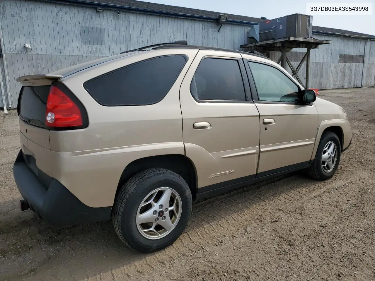 2003 Pontiac Aztek VIN: 3G7DB03EX3S543998 Lot: 60725135