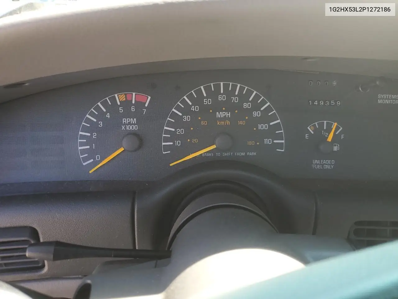 1993 Pontiac Bonneville Se VIN: 1G2HX53L2P1272186 Lot: 58231645