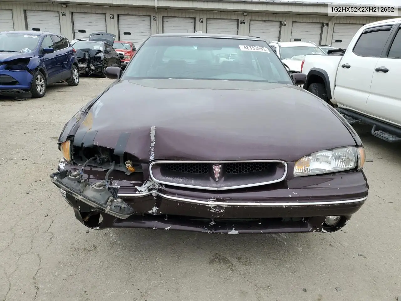 1999 Pontiac Bonneville Se VIN: 1G2HX52K2XH212652 Lot: 48393685