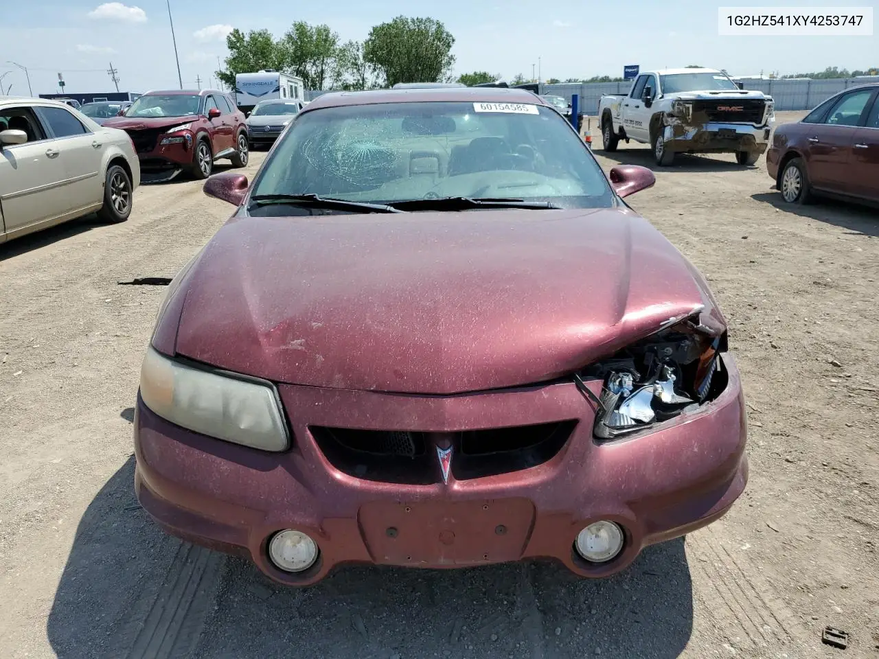 2000 Pontiac Bonneville Ssei VIN: 1G2HZ541XY4253747 Lot: 60154585