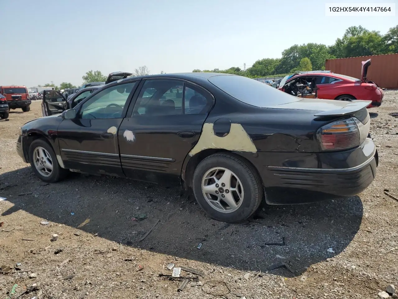 2000 Pontiac Bonneville Se VIN: 1G2HX54K4Y4147664 Lot: 63826905