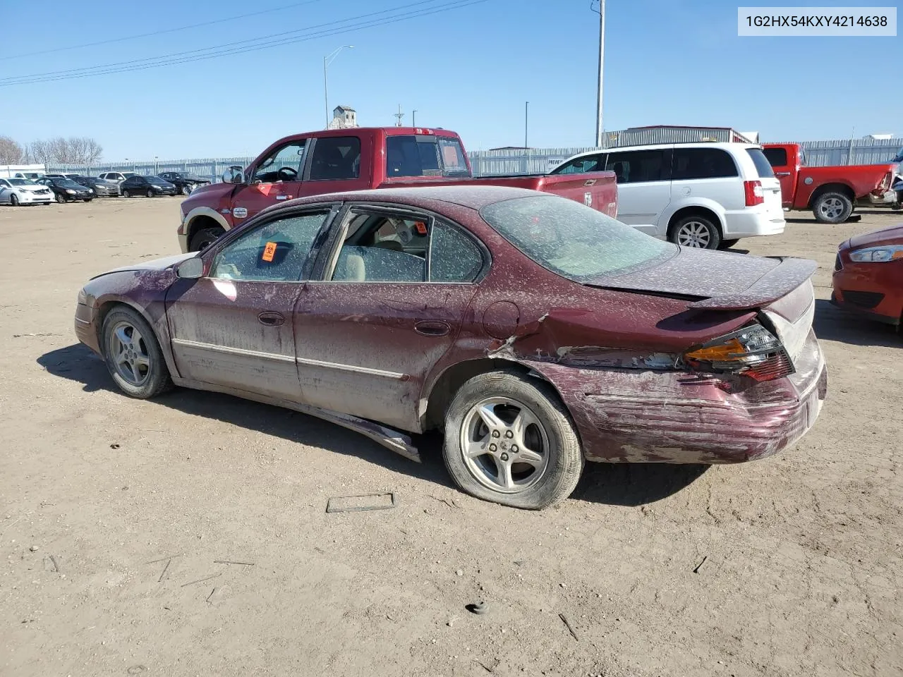 2000 Pontiac Bonneville Se VIN: 1G2HX54KXY4214638 Lot: 66022584