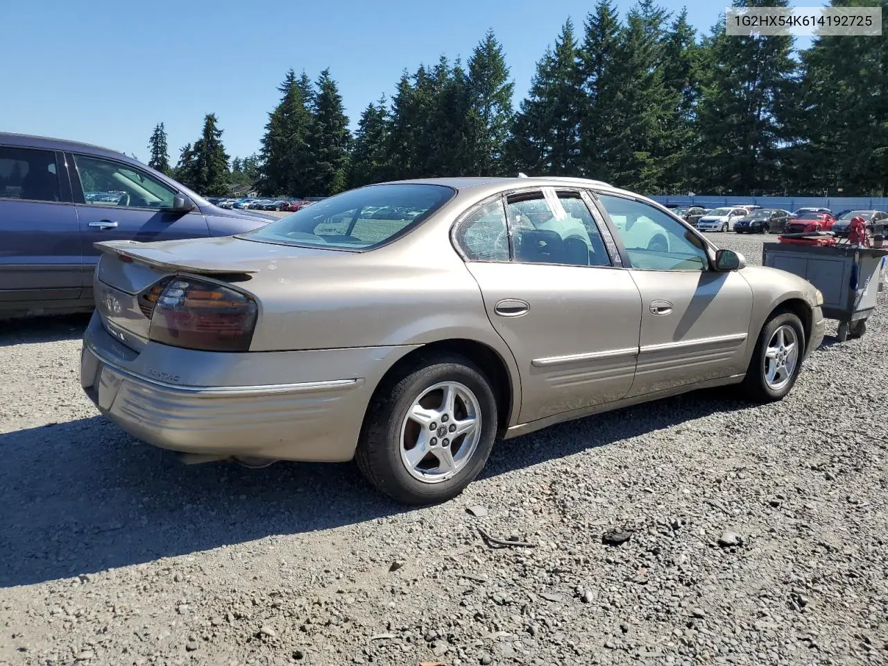 2001 Pontiac Bonneville Se VIN: 1G2HX54K614192725 Lot: 63103965