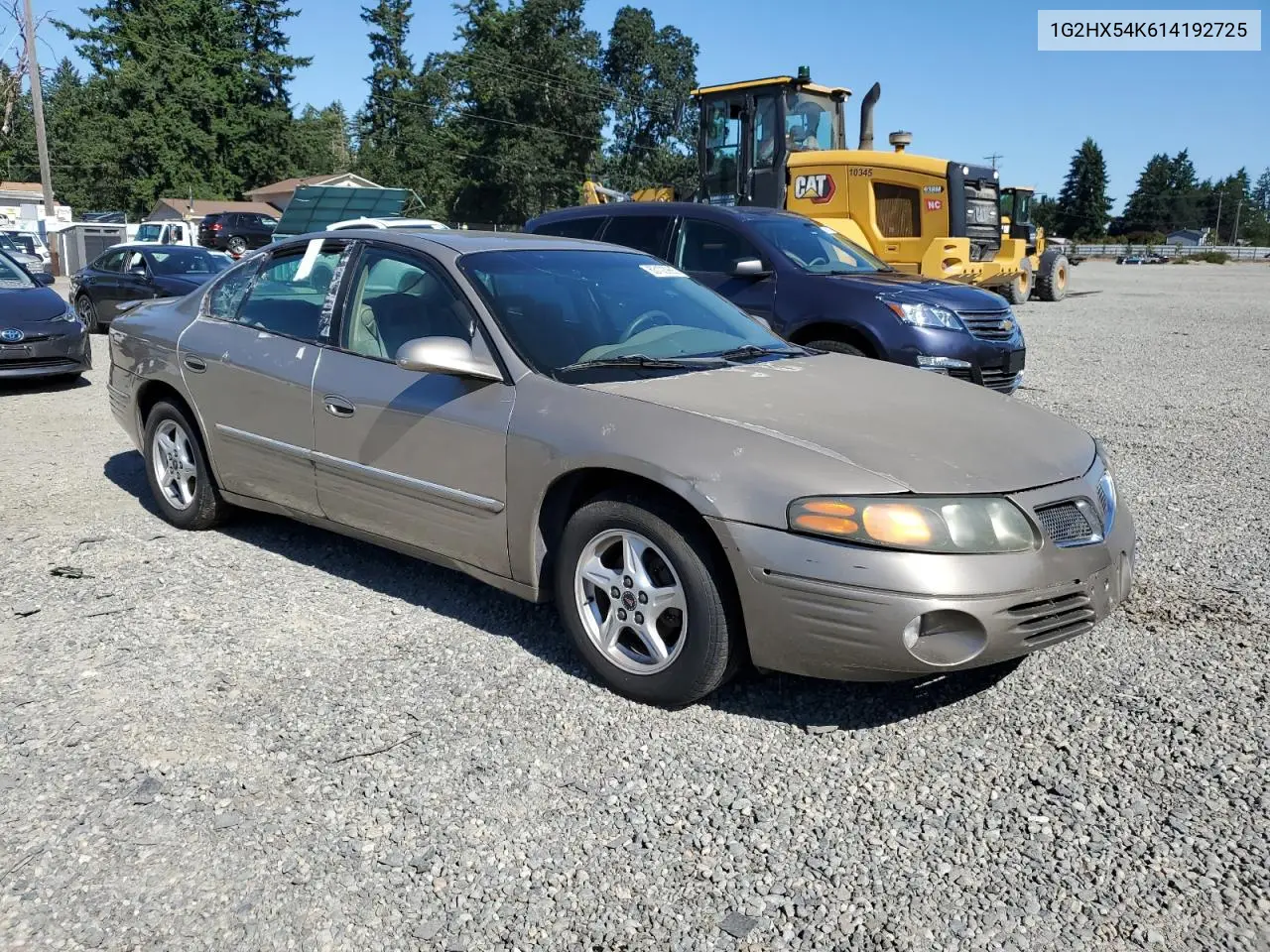 2001 Pontiac Bonneville Se VIN: 1G2HX54K614192725 Lot: 63103965