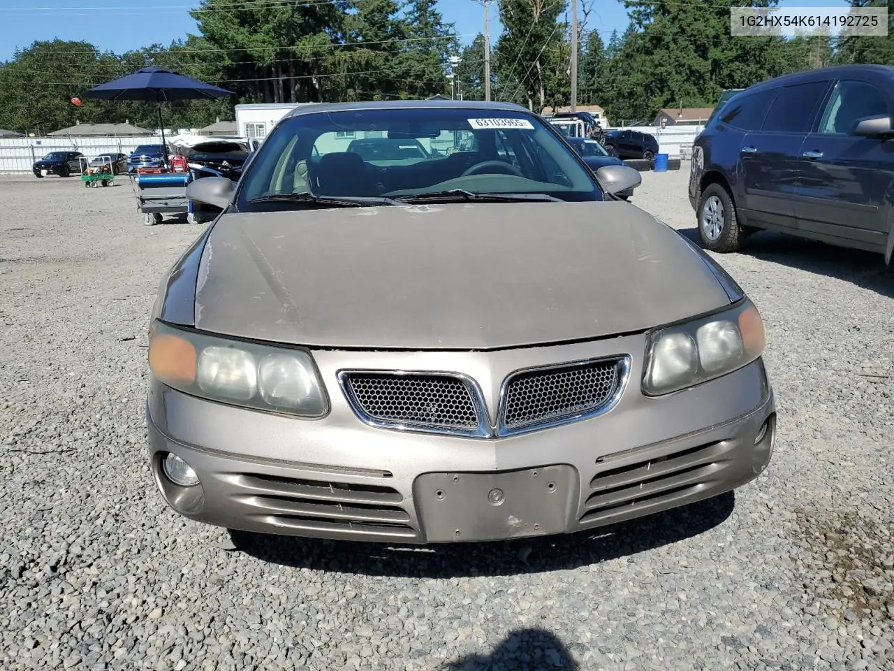 2001 Pontiac Bonneville Se VIN: 1G2HX54K614192725 Lot: 63103965