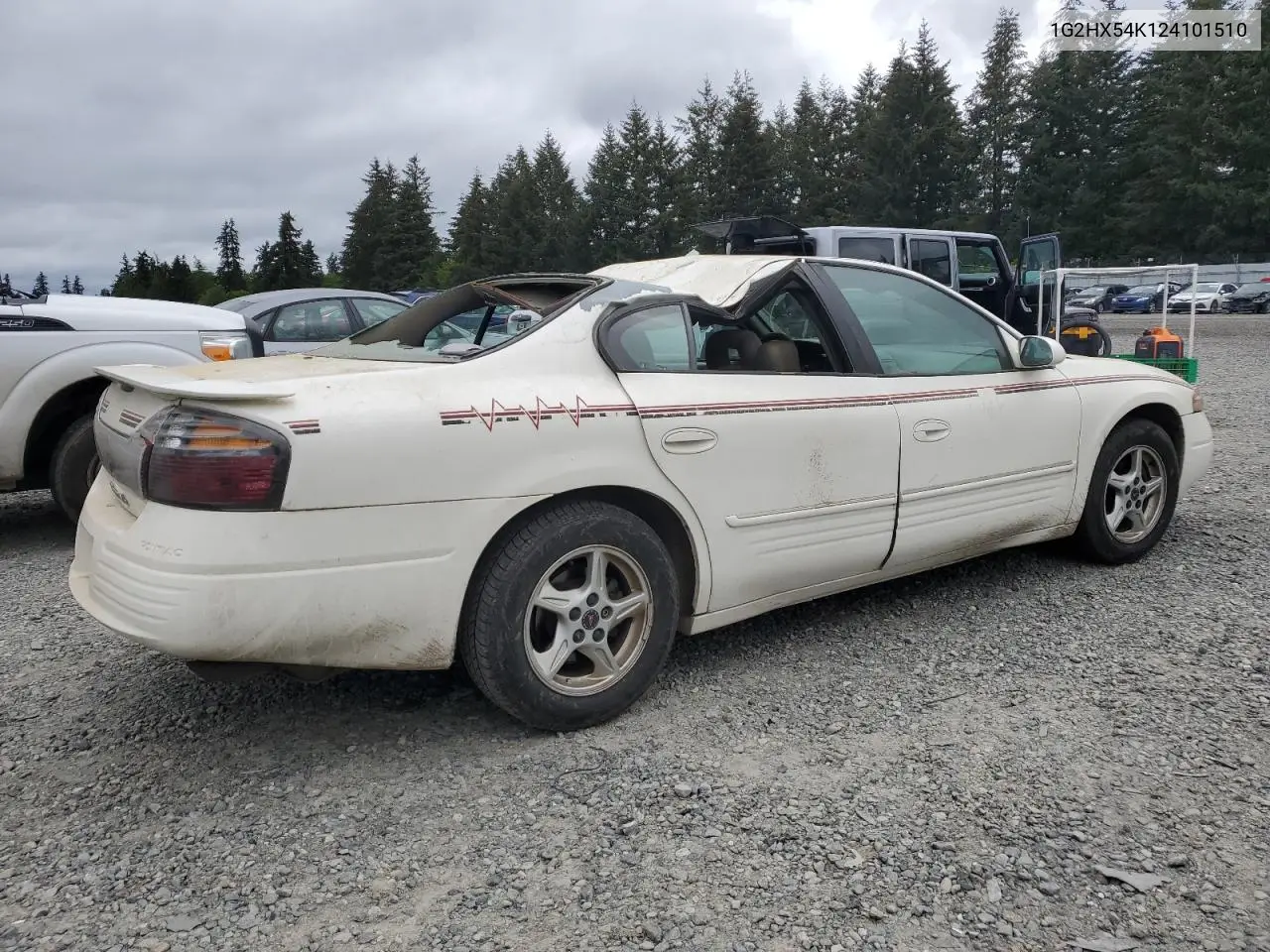 2002 Pontiac Bonneville Se VIN: 1G2HX54K124101510 Lot: 56788015