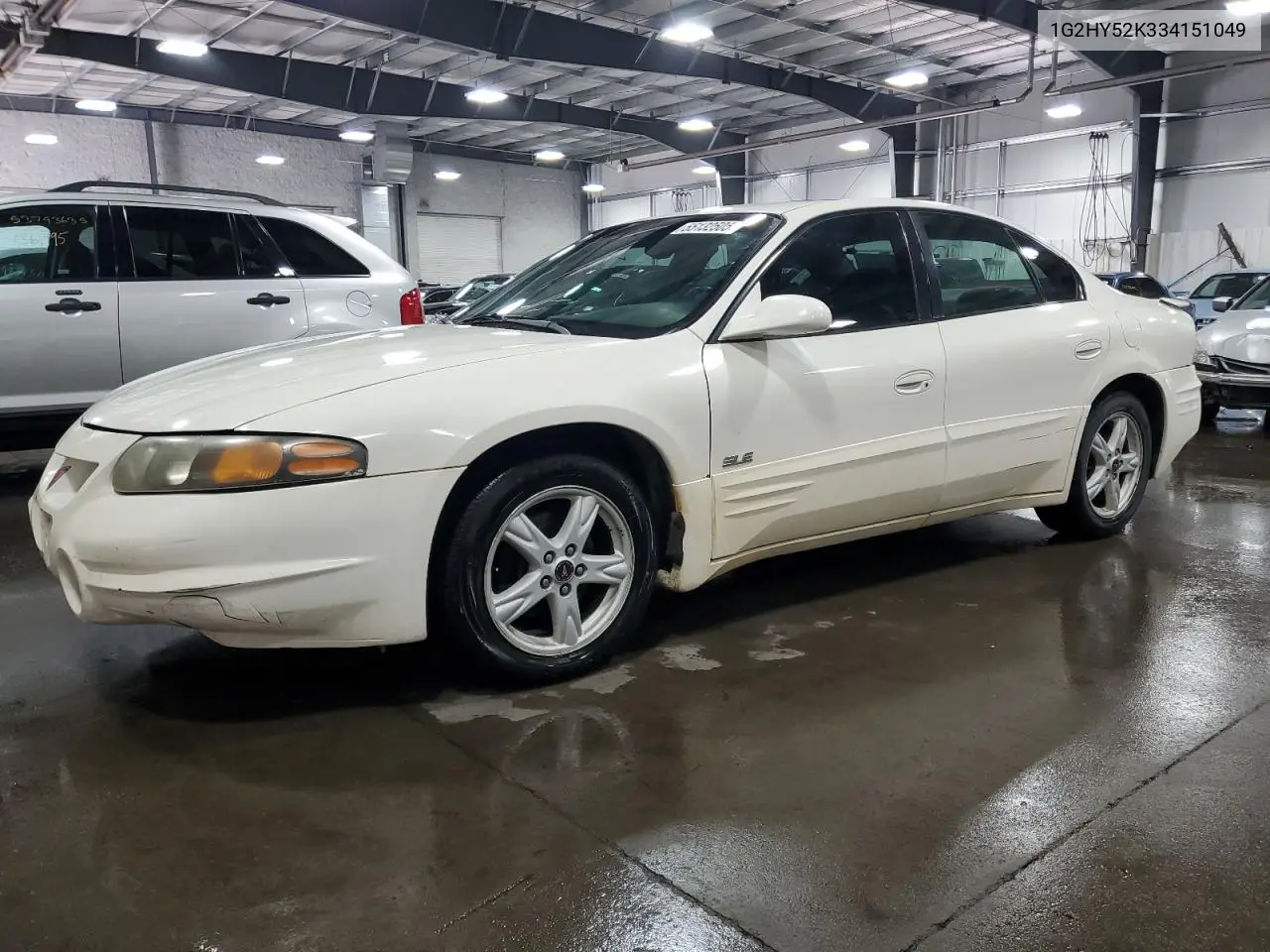 2003 Pontiac Bonneville Sle VIN: 1G2HY52K334151049 Lot: 55132505