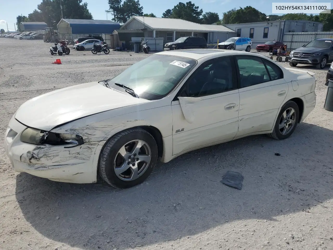 2003 Pontiac Bonneville Sle VIN: 1G2HY54K134111002 Lot: 62105145