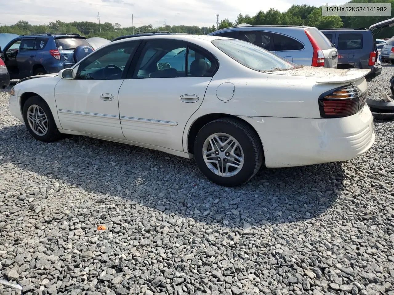 2003 Pontiac Bonneville Se VIN: 1G2HX52K534141982 Lot: 62769815