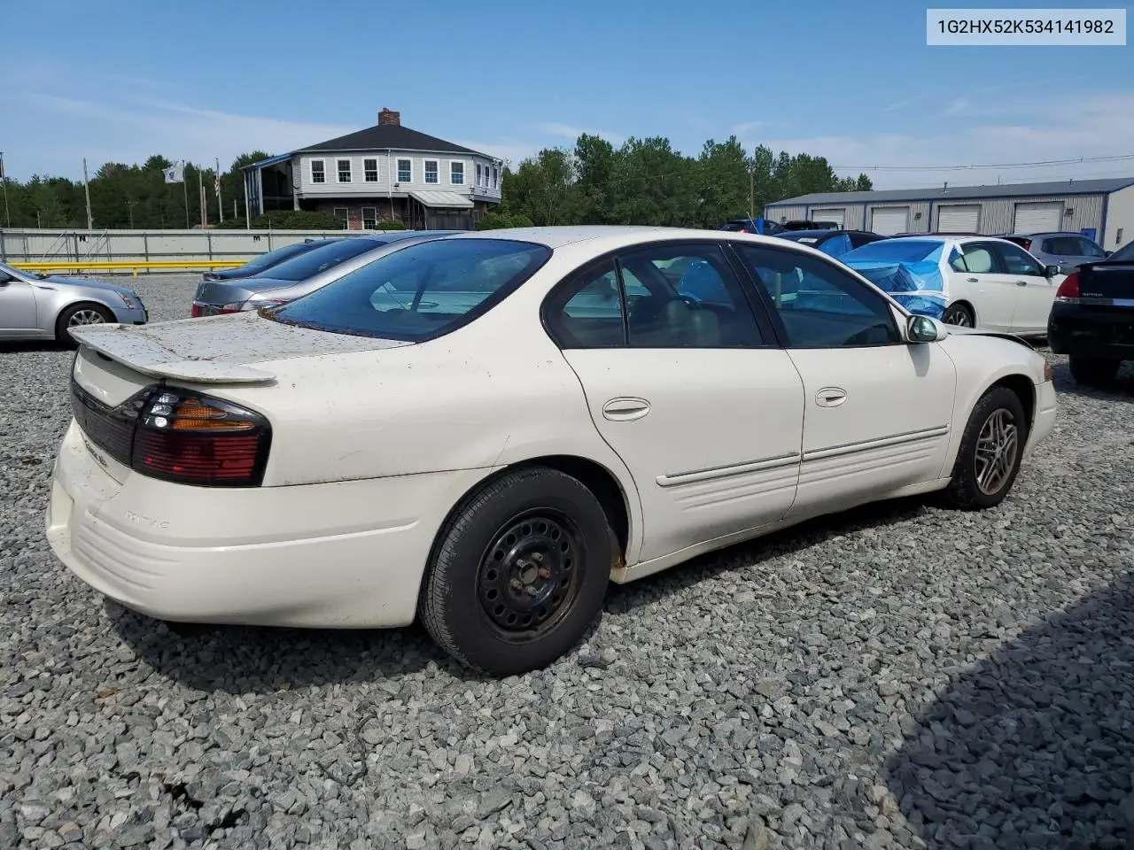 2003 Pontiac Bonneville Se VIN: 1G2HX52K534141982 Lot: 62769815