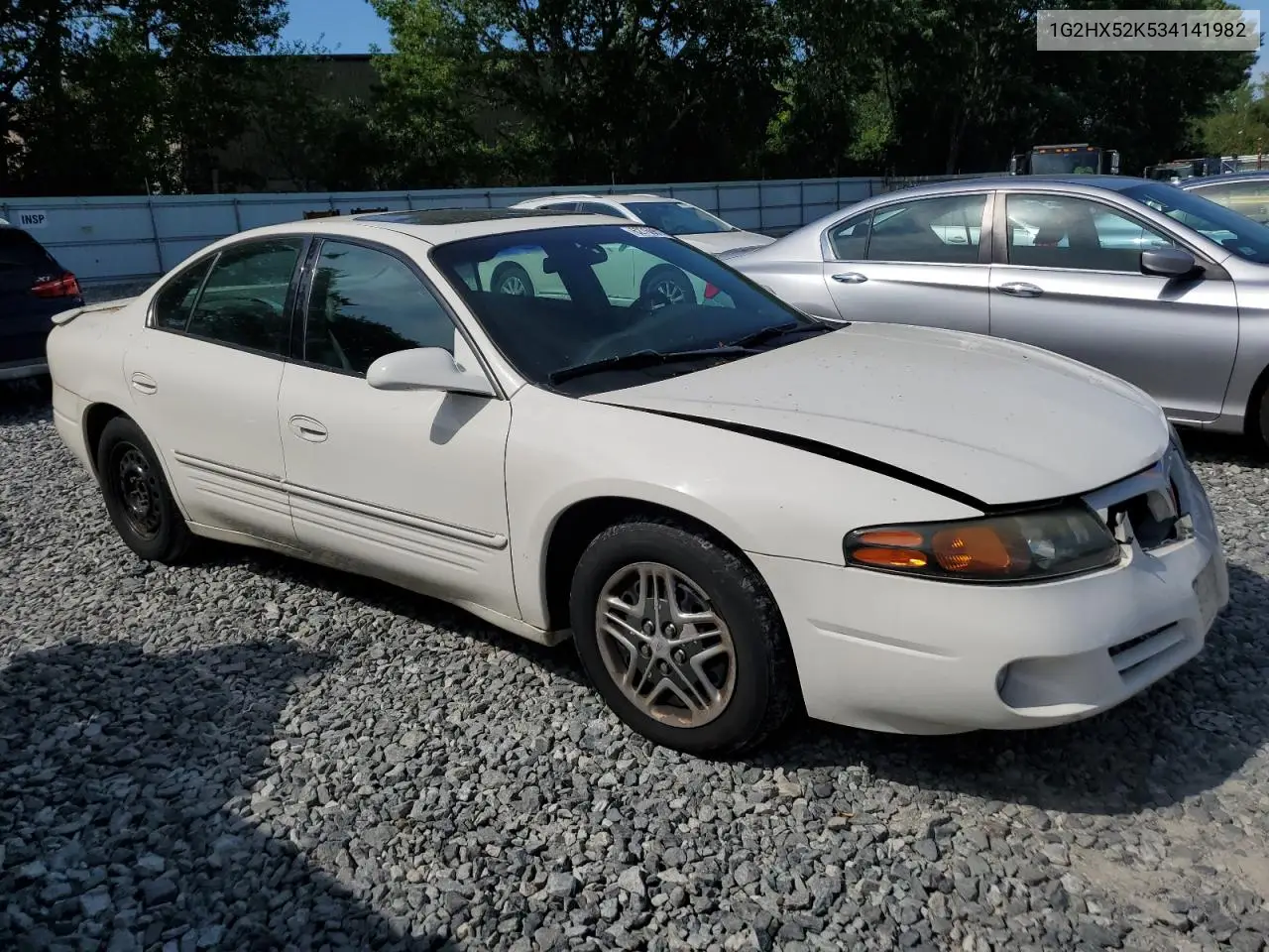 2003 Pontiac Bonneville Se VIN: 1G2HX52K534141982 Lot: 62769815