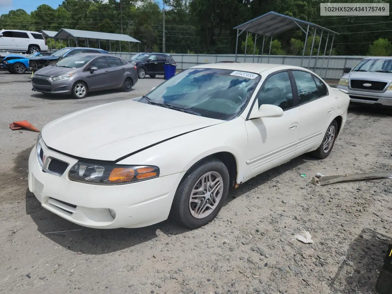 2003 Pontiac Bonneville Se VIN: 1G2HX52K434175749 Lot: 63437455