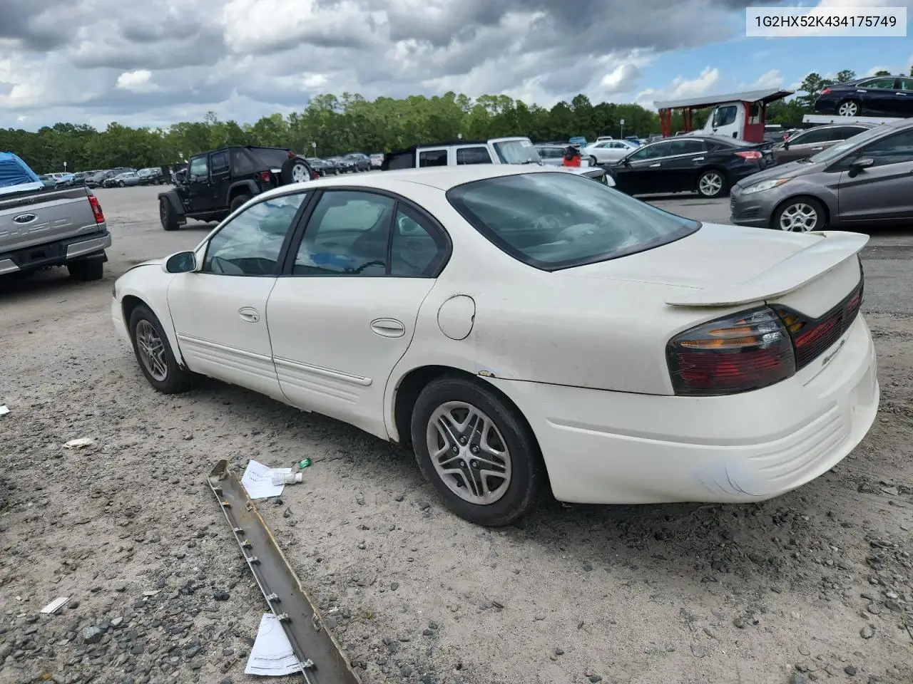 2003 Pontiac Bonneville Se VIN: 1G2HX52K434175749 Lot: 63437455