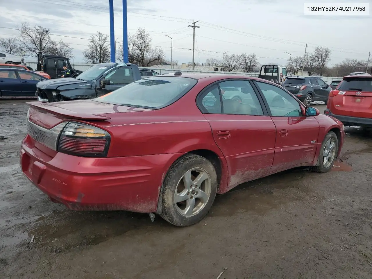 2004 Pontiac Bonneville Sle VIN: 1G2HY52K74U217958 Lot: 47651105