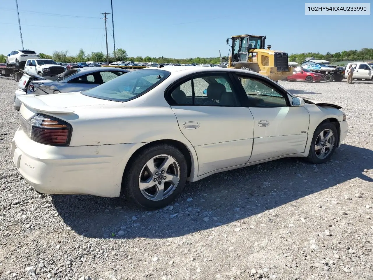 2004 Pontiac Bonneville Sle VIN: 1G2HY54KX4U233990 Lot: 54650845
