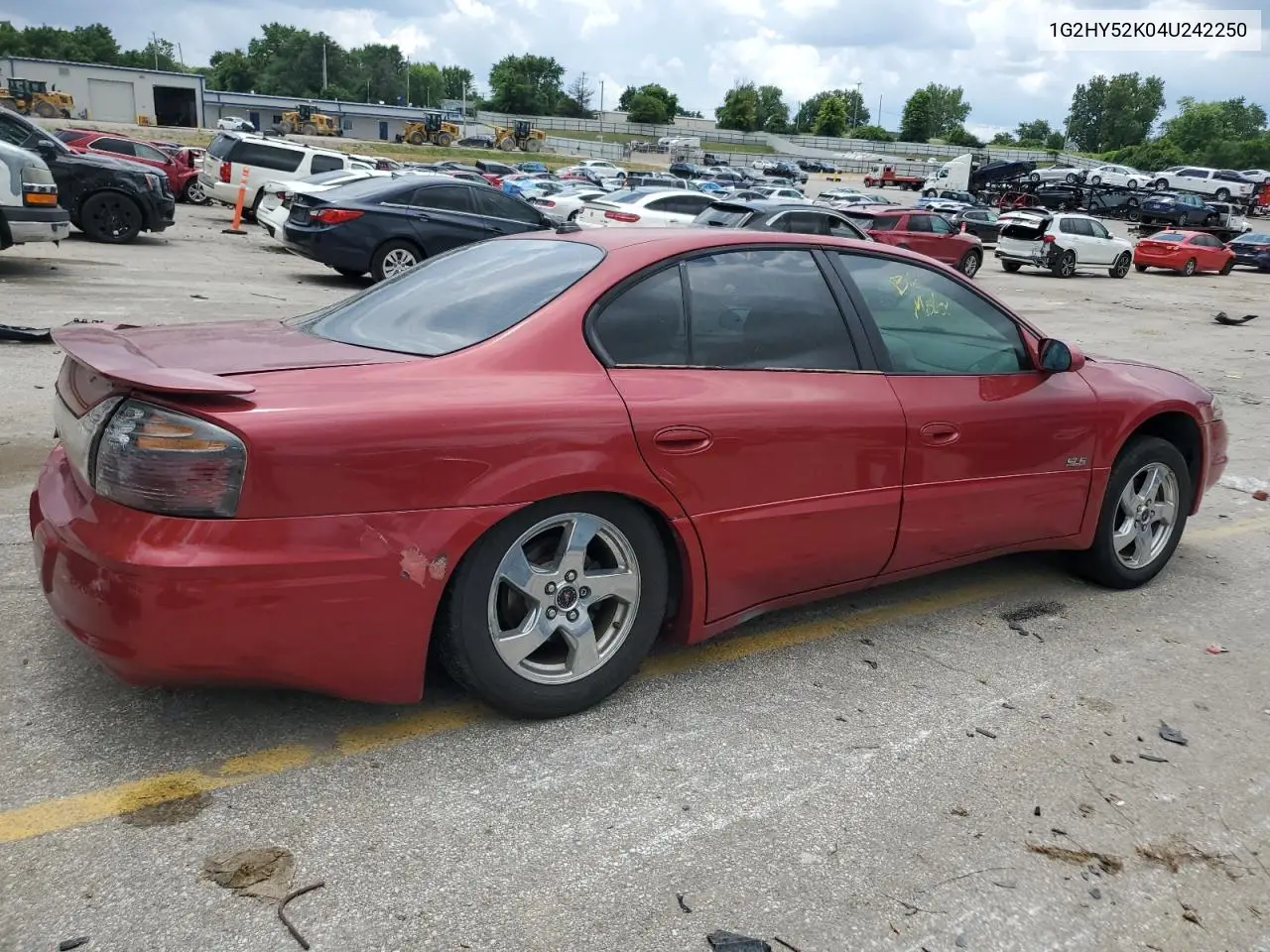 2004 Pontiac Bonneville Sle VIN: 1G2HY52K04U242250 Lot: 62566915