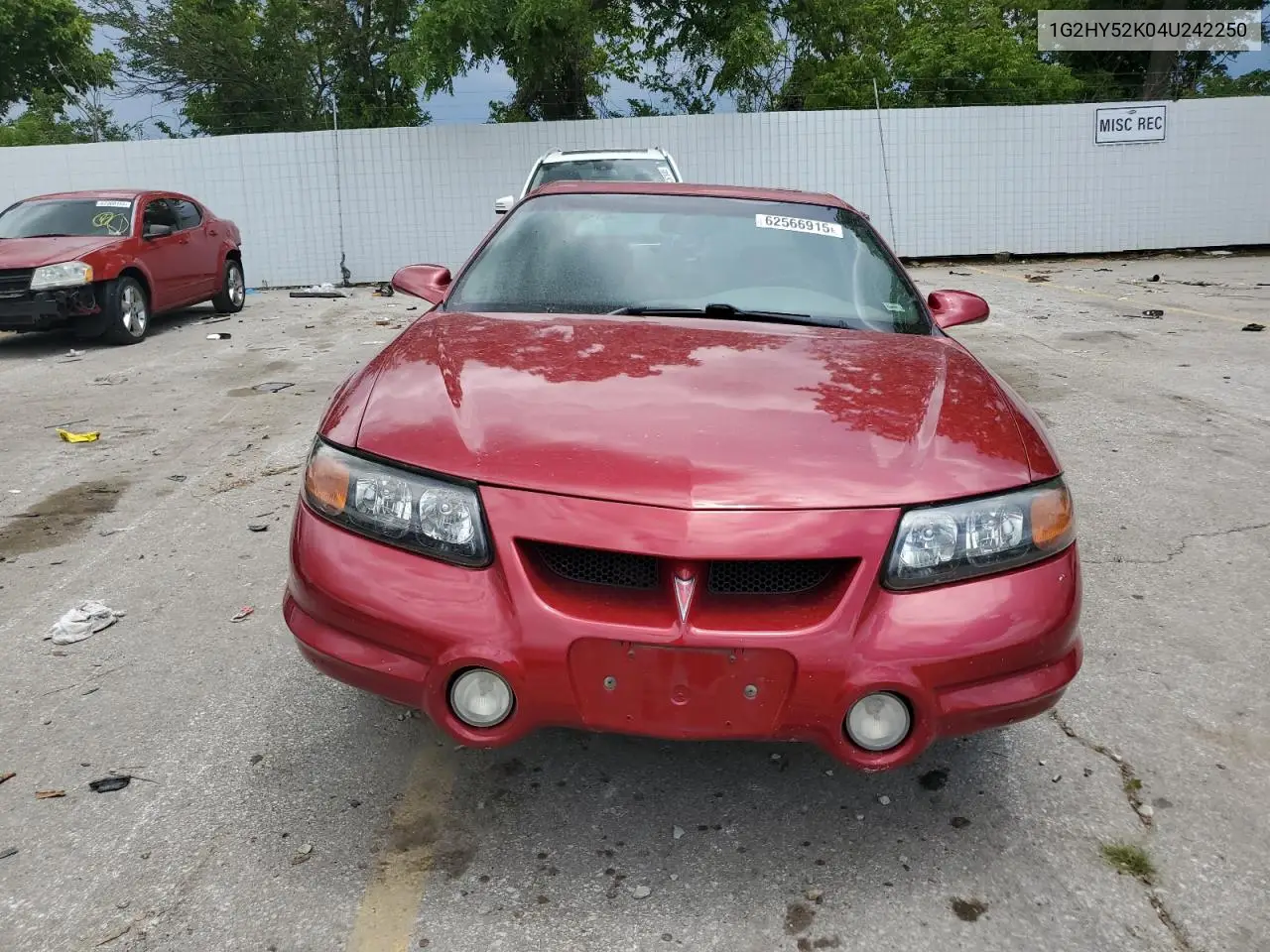2004 Pontiac Bonneville Sle VIN: 1G2HY52K04U242250 Lot: 62566915