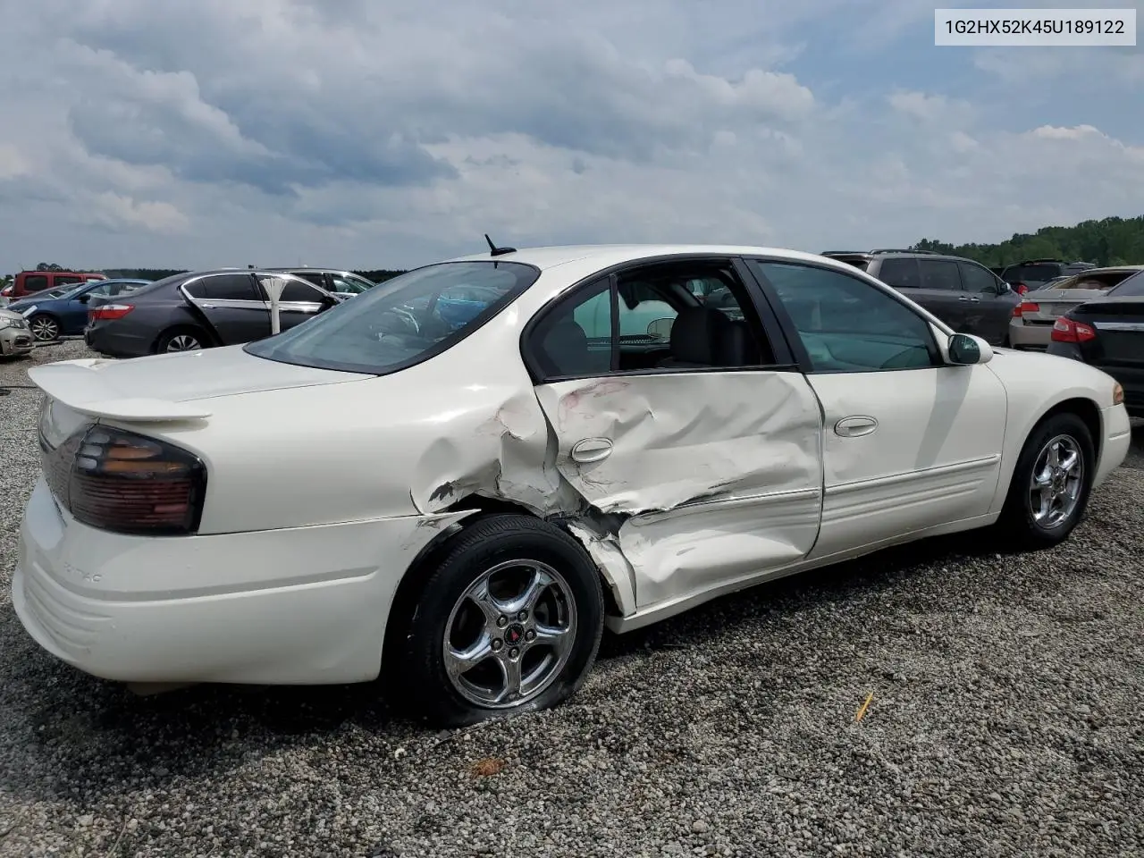 2005 Pontiac Bonneville Se VIN: 1G2HX52K45U189122 Lot: 57774885