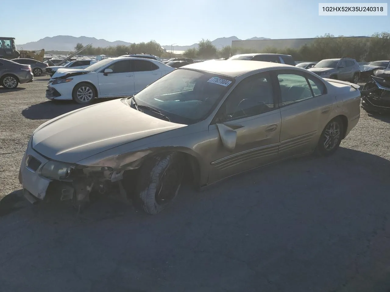 2005 Pontiac Bonneville Se VIN: 1G2HX52K35U240318 Lot: 77627804