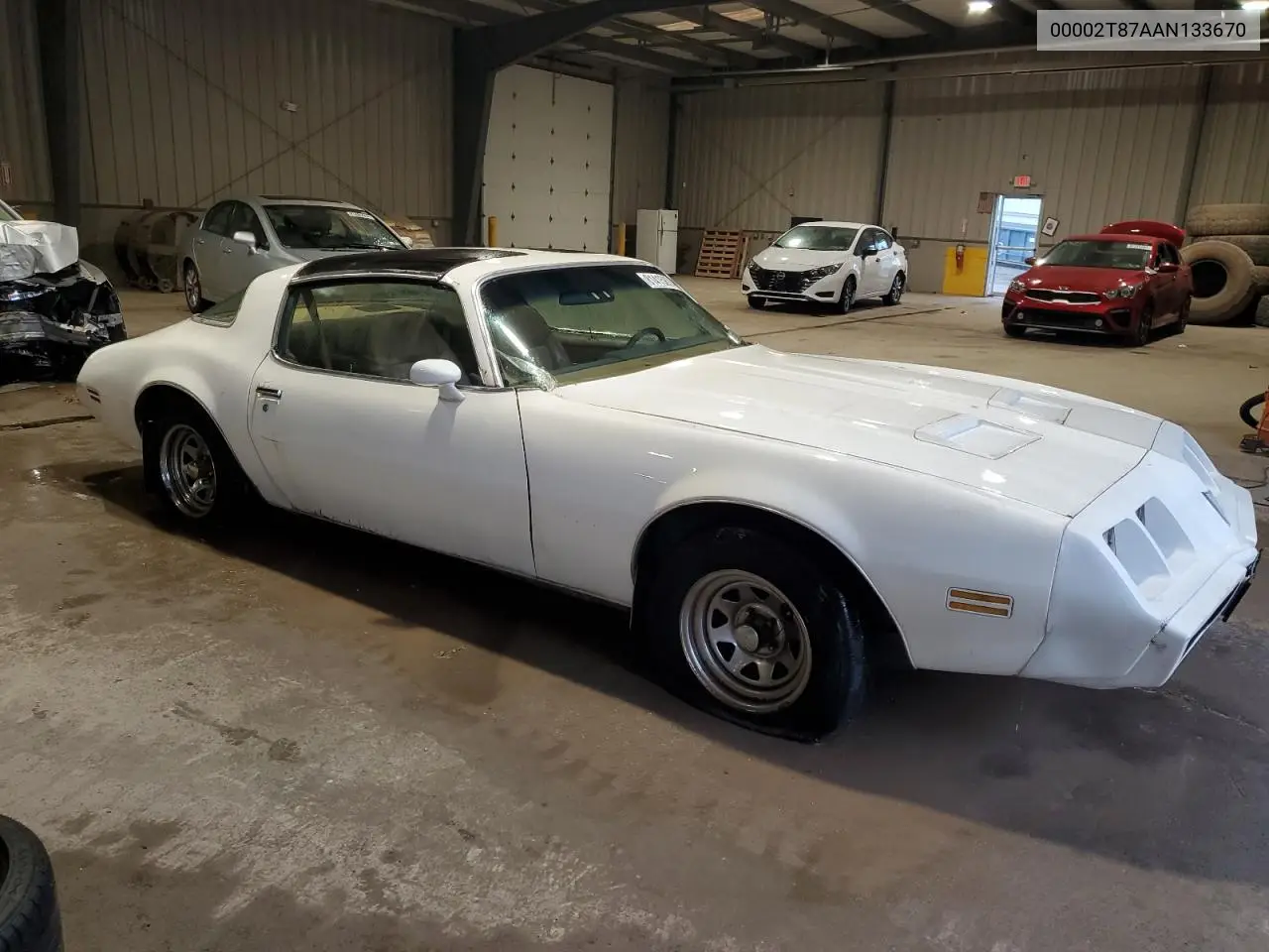 1980 Pontiac Firebird VIN: 00002T87AAN133670 Lot: 56142805
