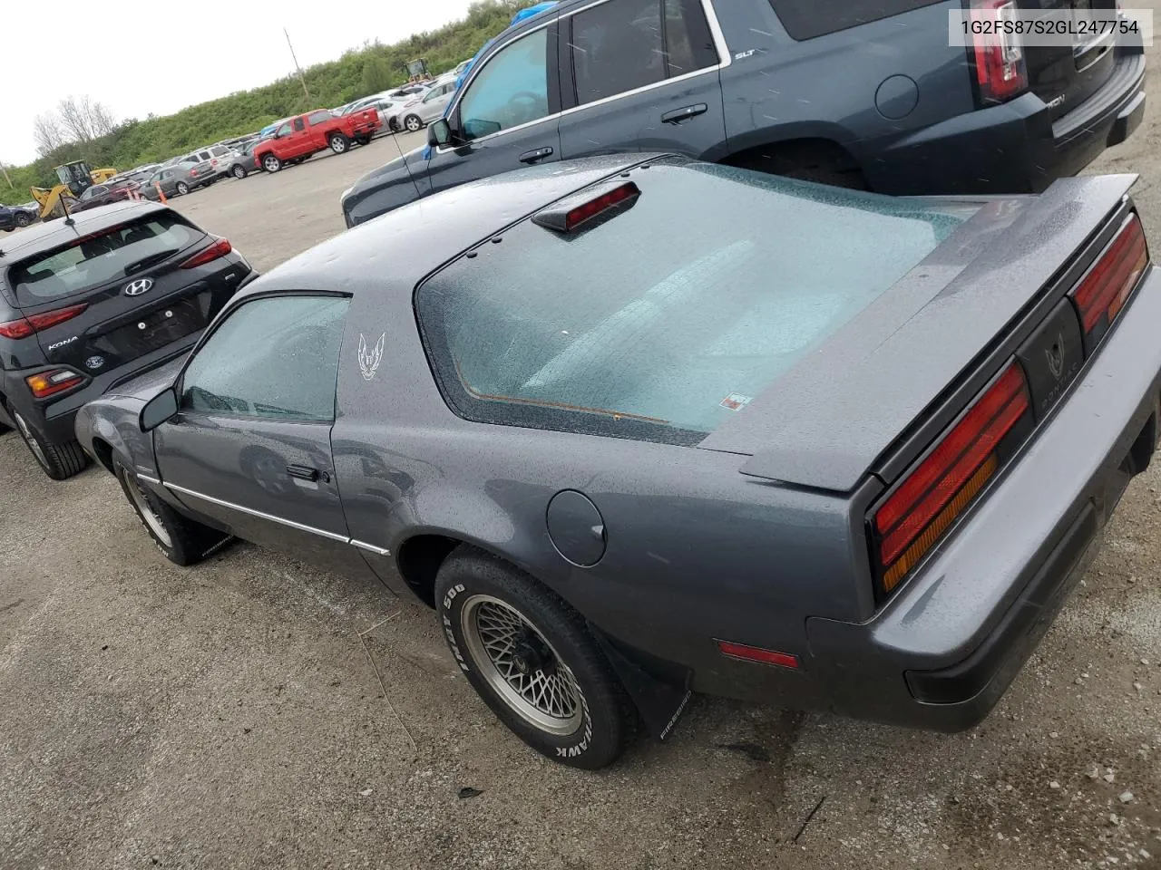 1986 Pontiac Firebird VIN: 1G2FS87S2GL247754 Lot: 49340634