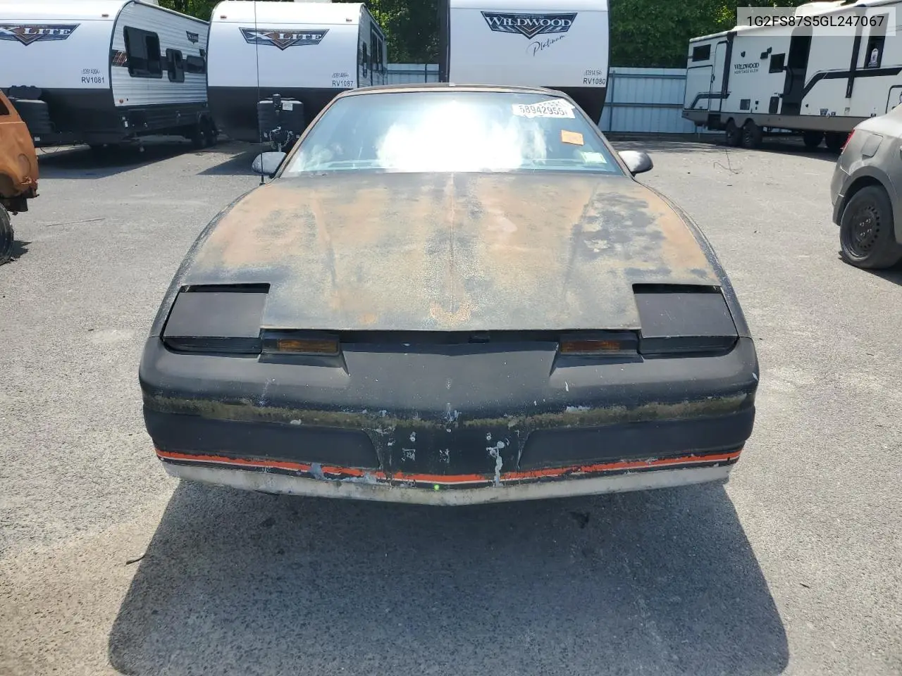 1986 Pontiac Firebird VIN: 1G2FS87S5GL247067 Lot: 58942955