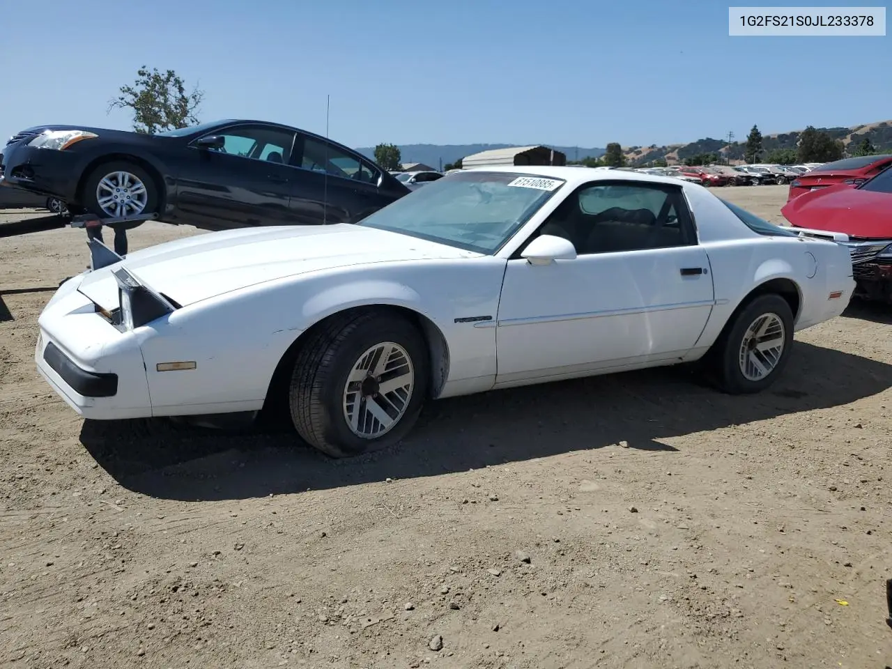 1988 Pontiac Firebird VIN: 1G2FS21S0JL233378 Lot: 61510885