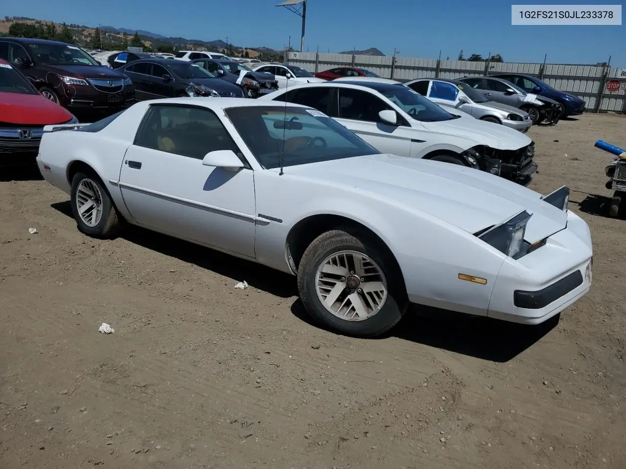 1988 Pontiac Firebird VIN: 1G2FS21S0JL233378 Lot: 61510885