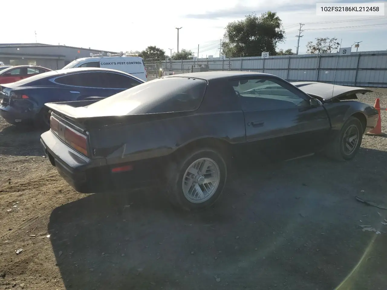 1989 Pontiac Firebird Formula VIN: 1G2FS2186KL212458 Lot: 56995025