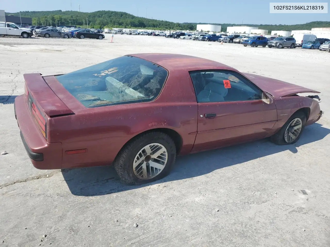 1989 Pontiac Firebird VIN: 1G2FS21S6KL218319 Lot: 58840065