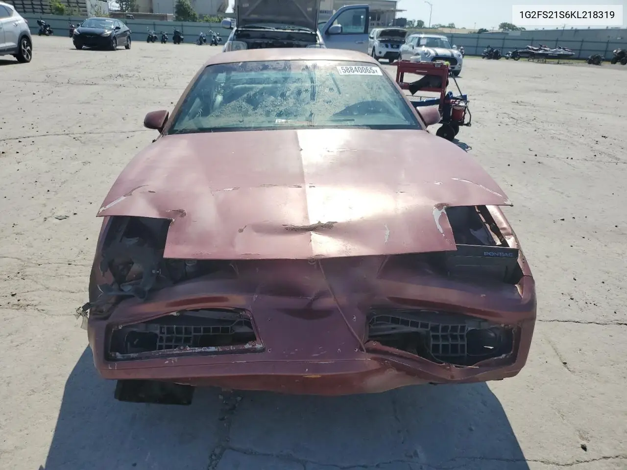 1989 Pontiac Firebird VIN: 1G2FS21S6KL218319 Lot: 58840065